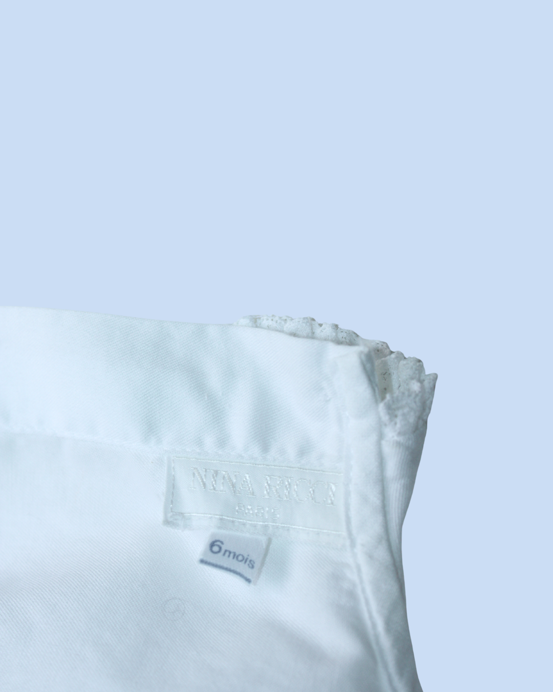 Chemisier vintage blanc 6 mois