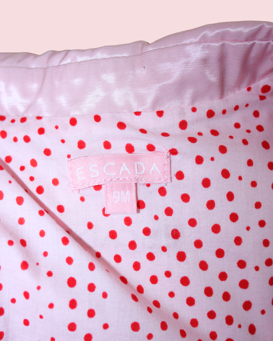 Trench rose satiné 9 mois