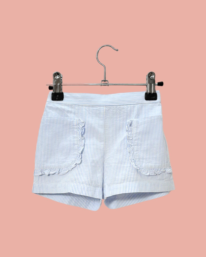 Short à rayures bleues 18 mois