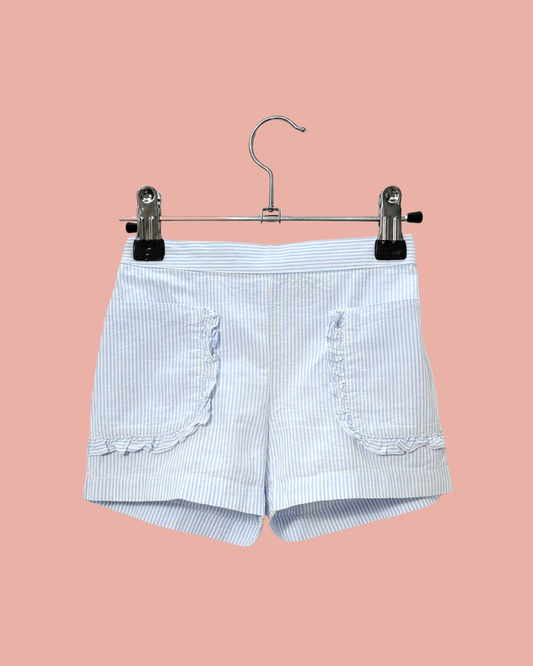 Short à rayures bleues 18 mois