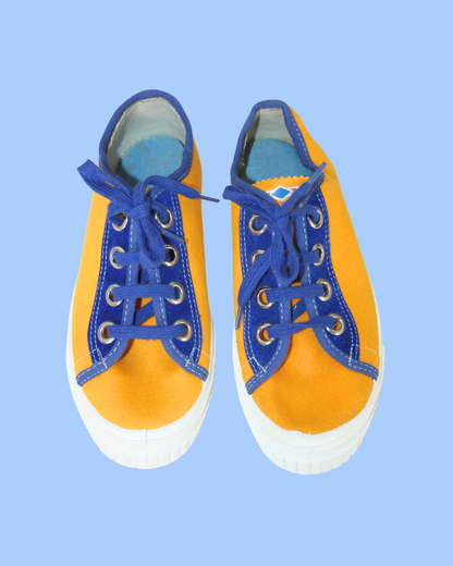 Tennis jaune deadstock vintage 70s pointure 31
