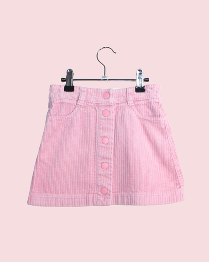 Jupe rose en velours 4 ans