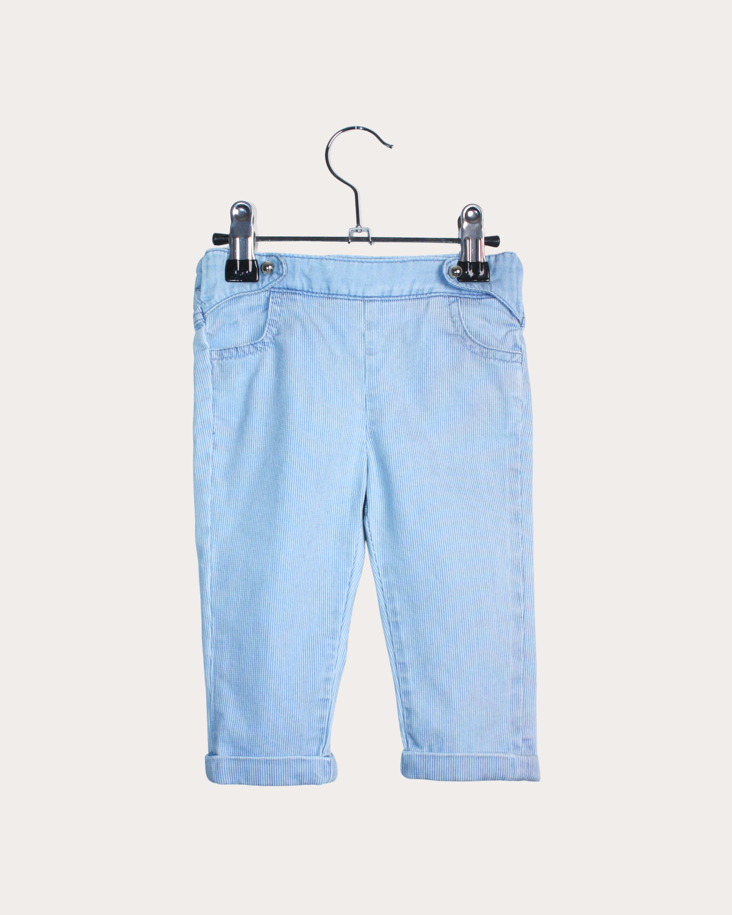 Pantalon bleu en velours 6 mois