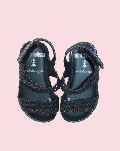 Mini Melissa - Sandales noires pointure 20