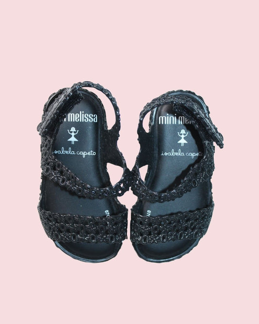 Mini Melissa - Sandales noires pointure 20