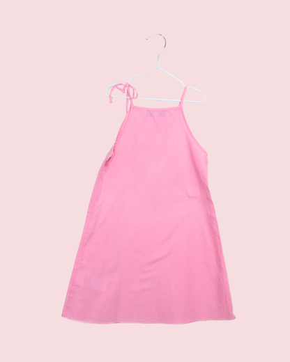 Robe d'été en coton rose vintage 2000s 4 ans