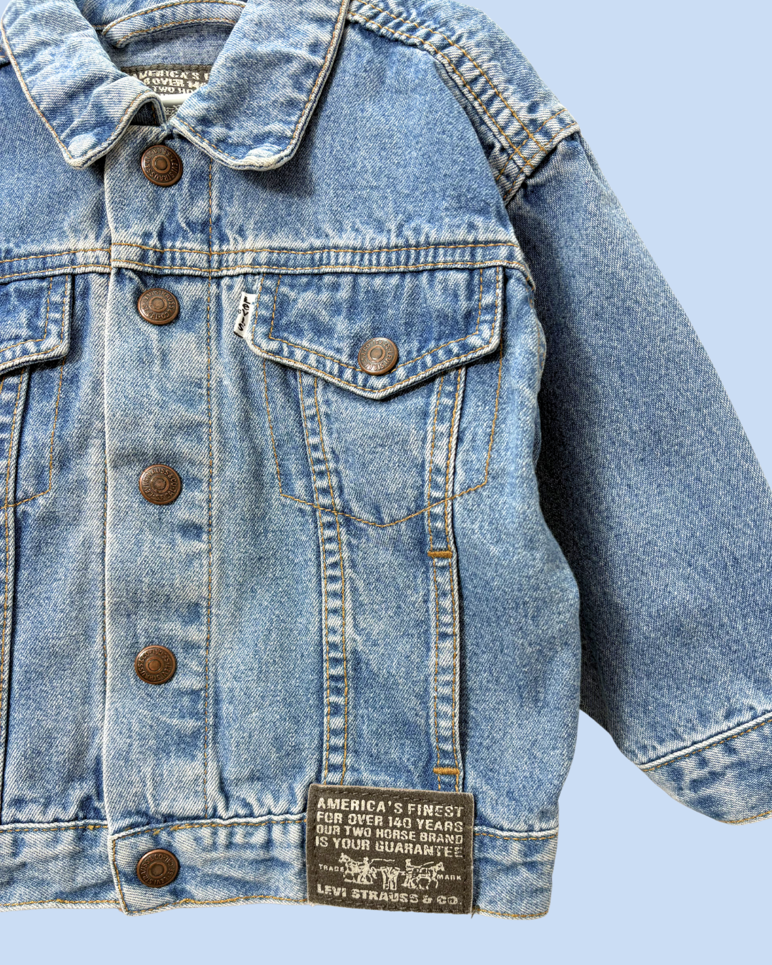 Veste en jean vintage 1990s white tab 2 ans