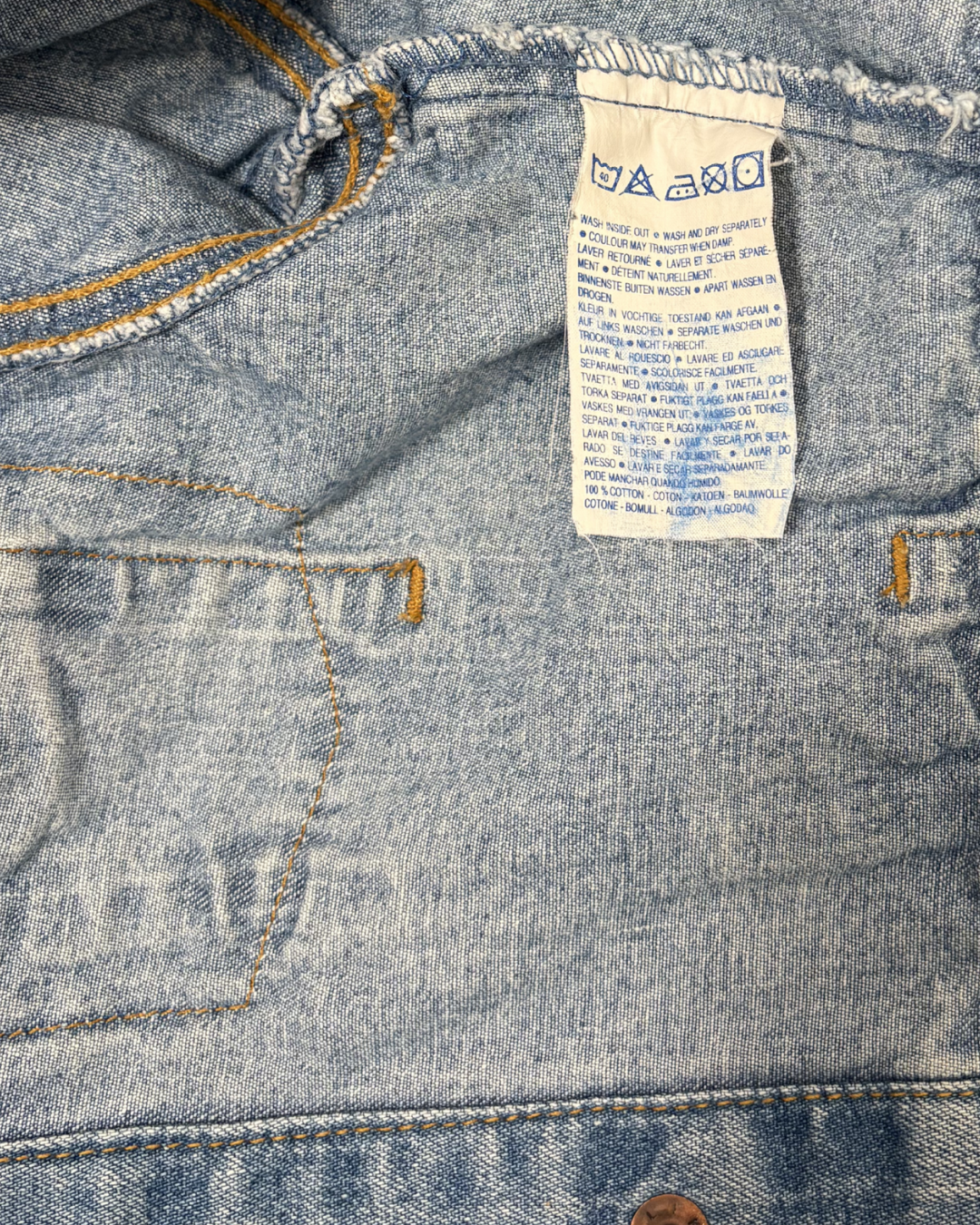 Veste en jean vintage 1990s white tab 2 ans