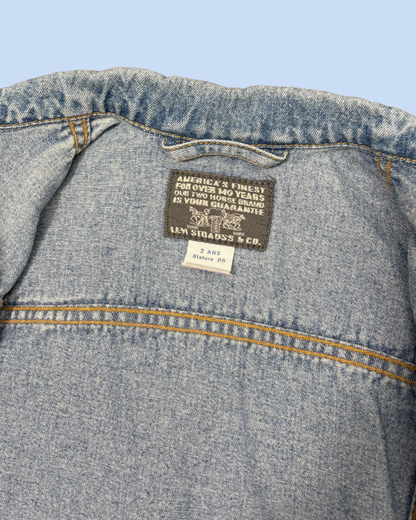 Veste en jean vintage 1990s white tab 2 ans