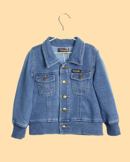 Veste bleue en molleton de coton 18 mois
