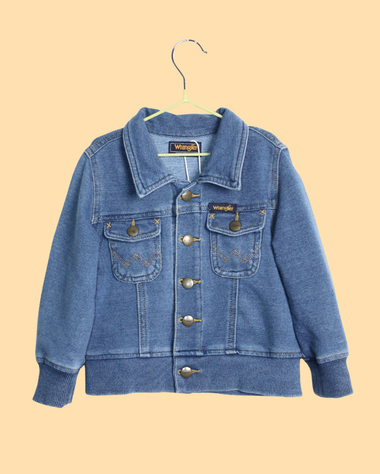 Veste bleue en molleton de coton 18 mois