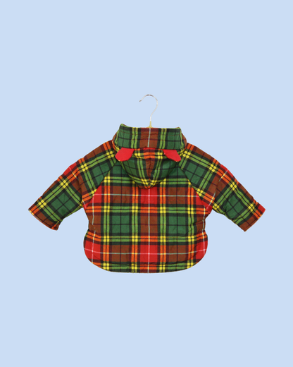 Veste doudoune à carreaux 6 mois