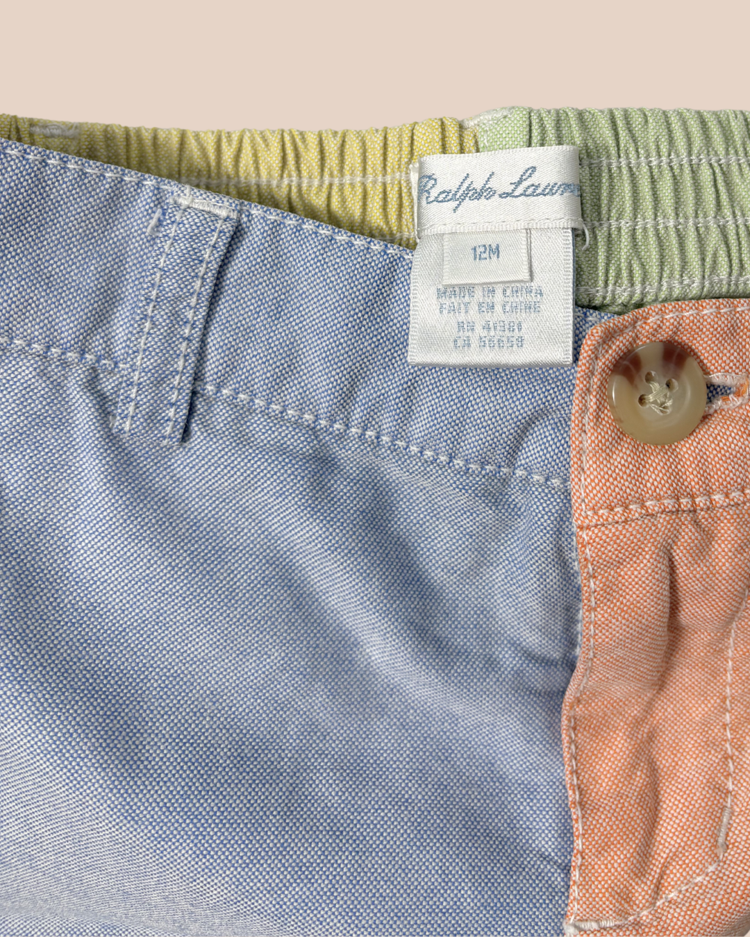 Short pastel 12 mois