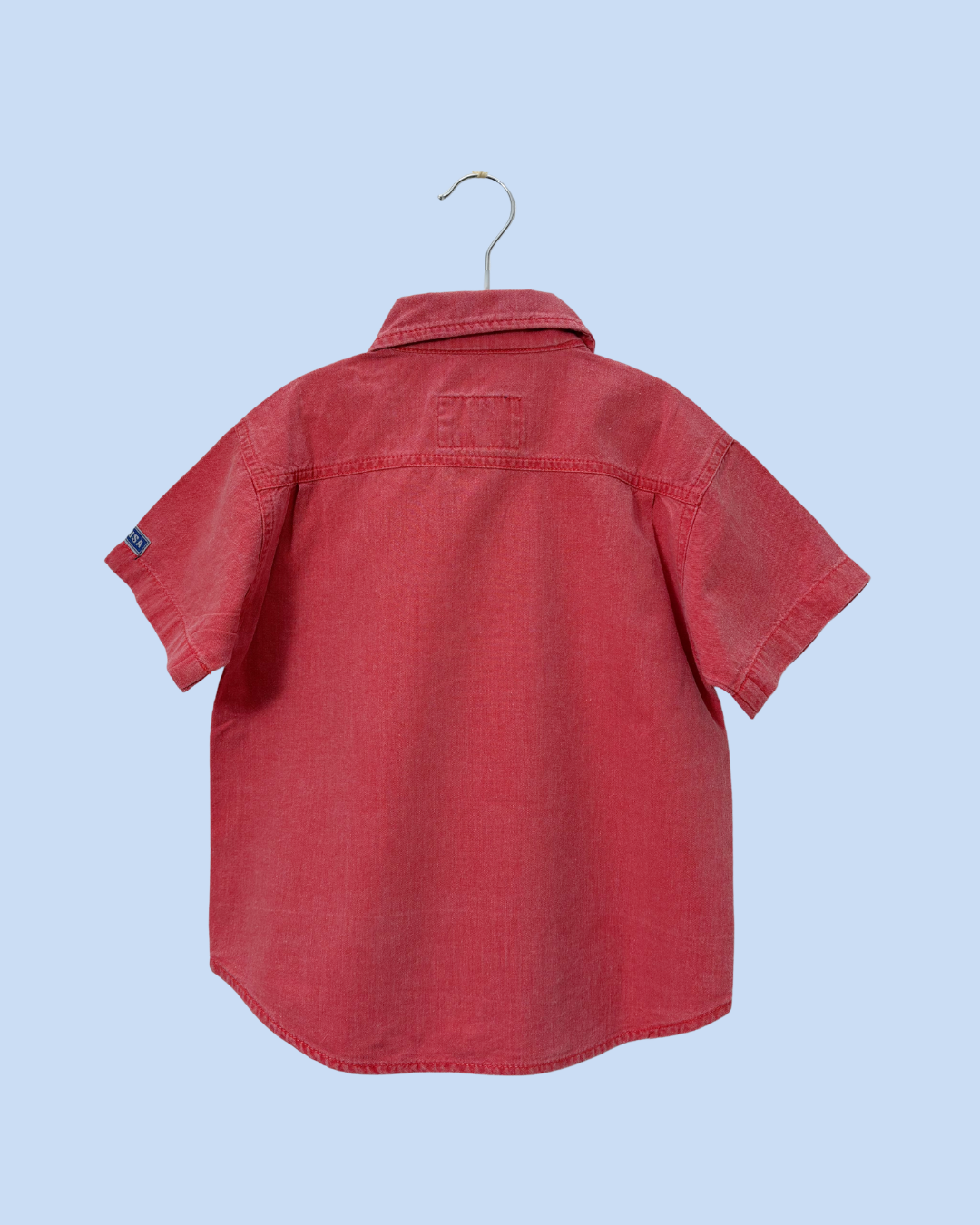 Chemise rouge vintage 1990s white tab 3 ans