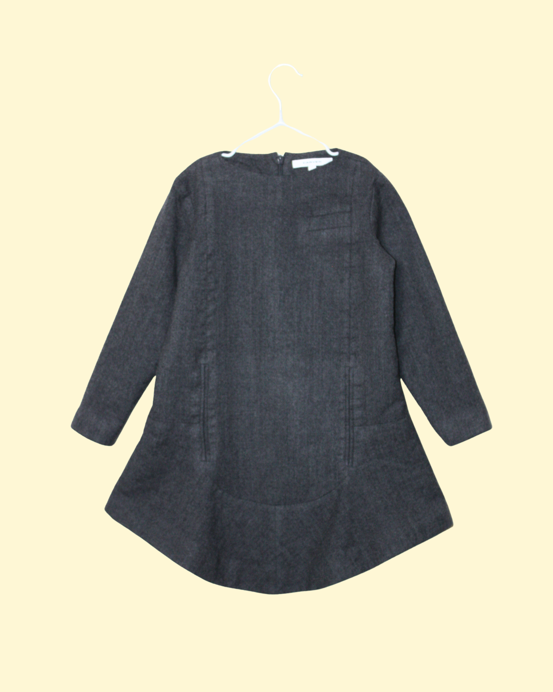 Robe grise en laine taille 10 ans