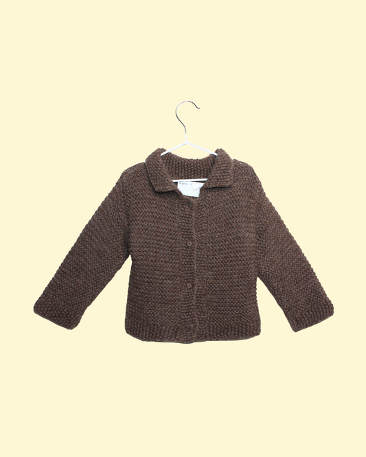Gilet en laine marron 12 mois