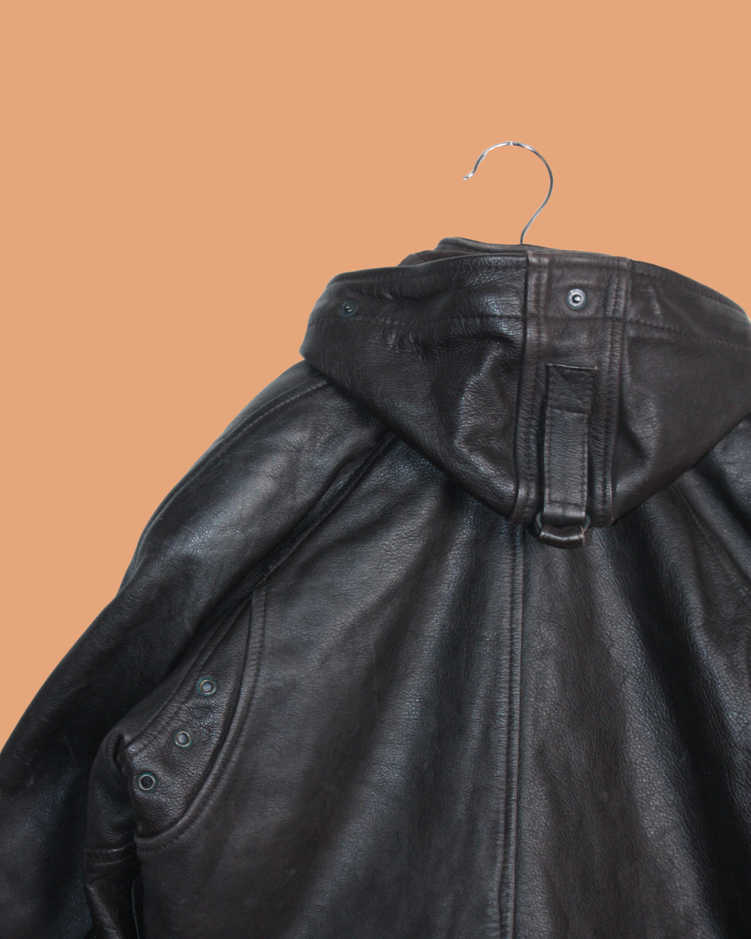 Veste en cuir marron 8 ans