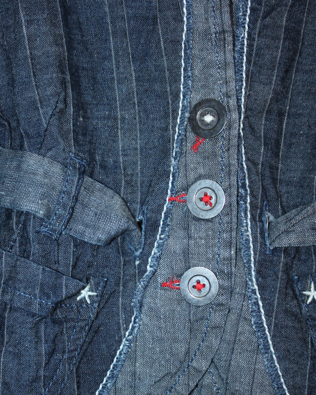 Veste en denim rayée 5 ans