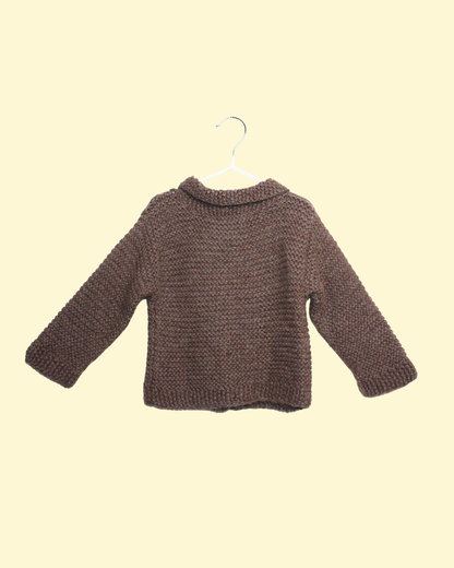 Gilet en laine marron 12 mois