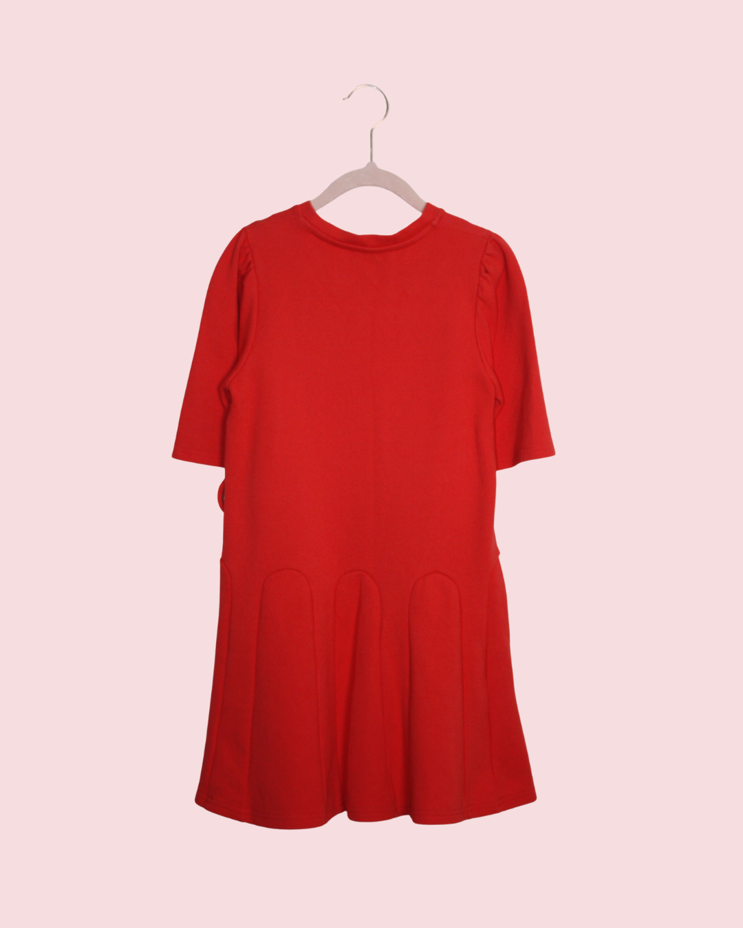 Robe rouge à coeur brodé taille 8 ans