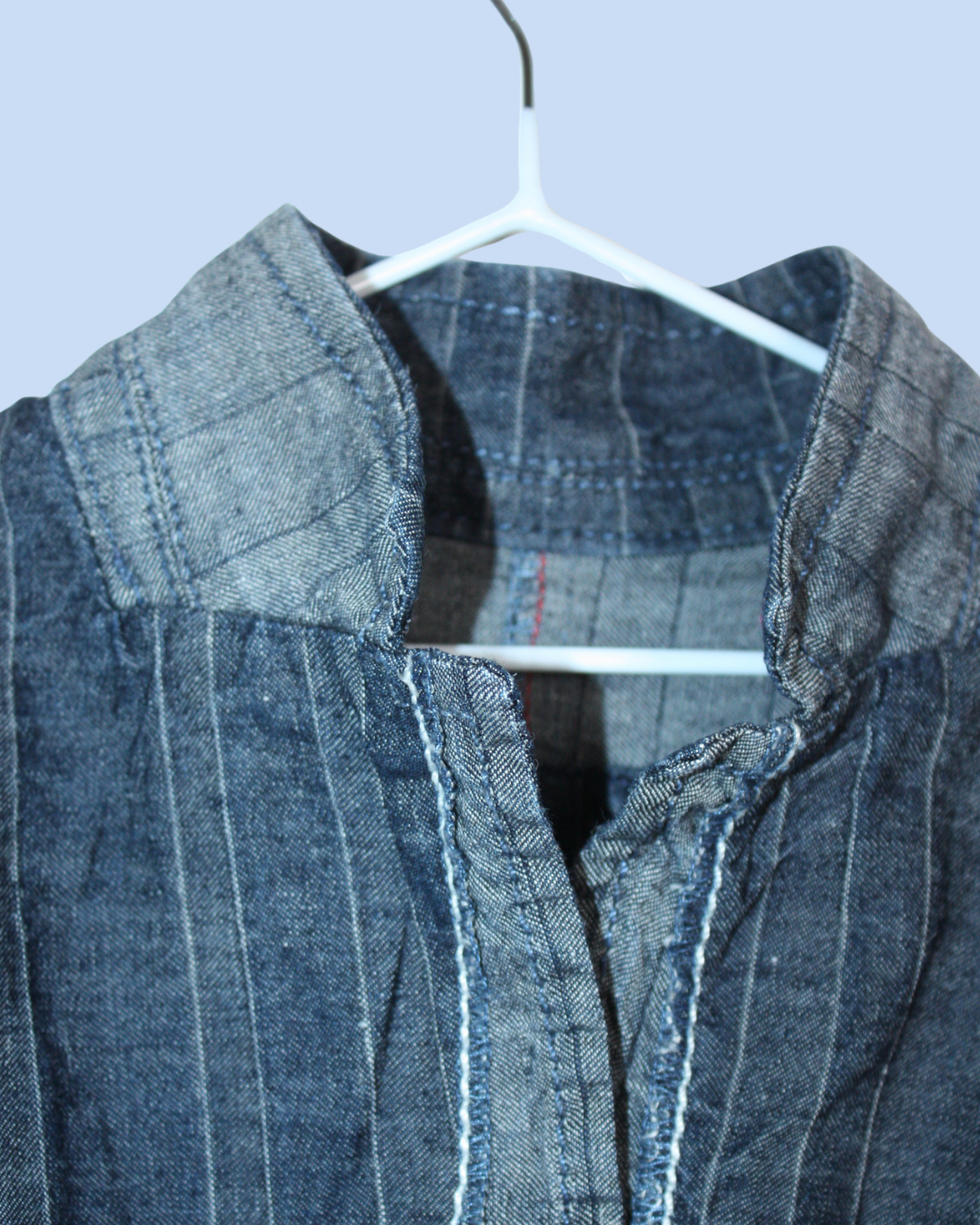 Veste en denim rayée 5 ans