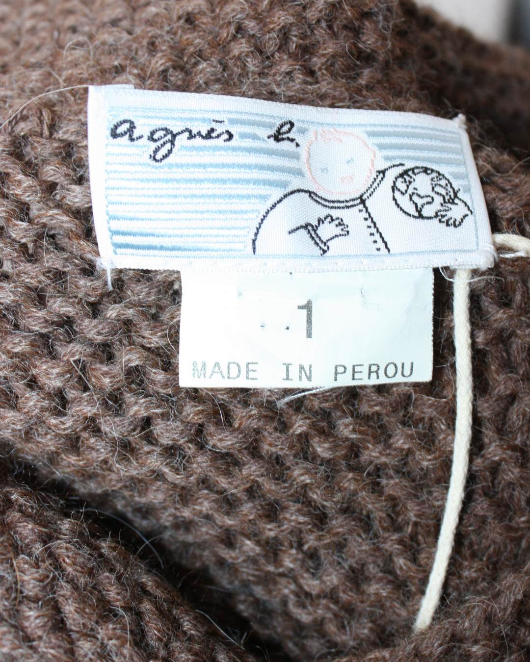 Gilet en laine marron 12 mois