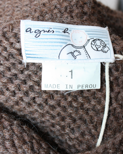 Gilet en laine marron 12 mois