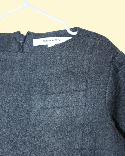Robe grise en laine taille 10 ans