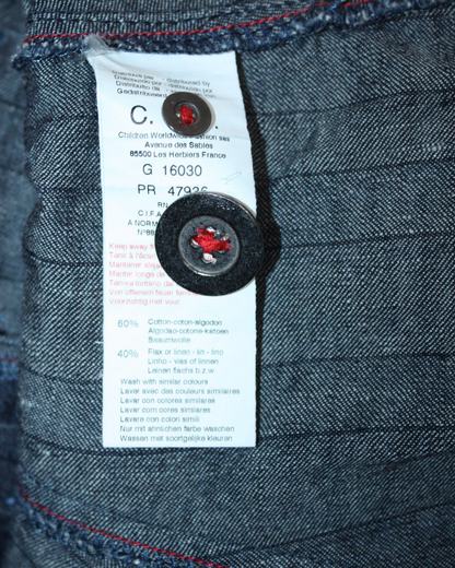 Veste en denim rayée 5 ans