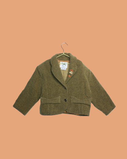 Magnifique ensemble vintage veste, jupe et chemise 2 ans