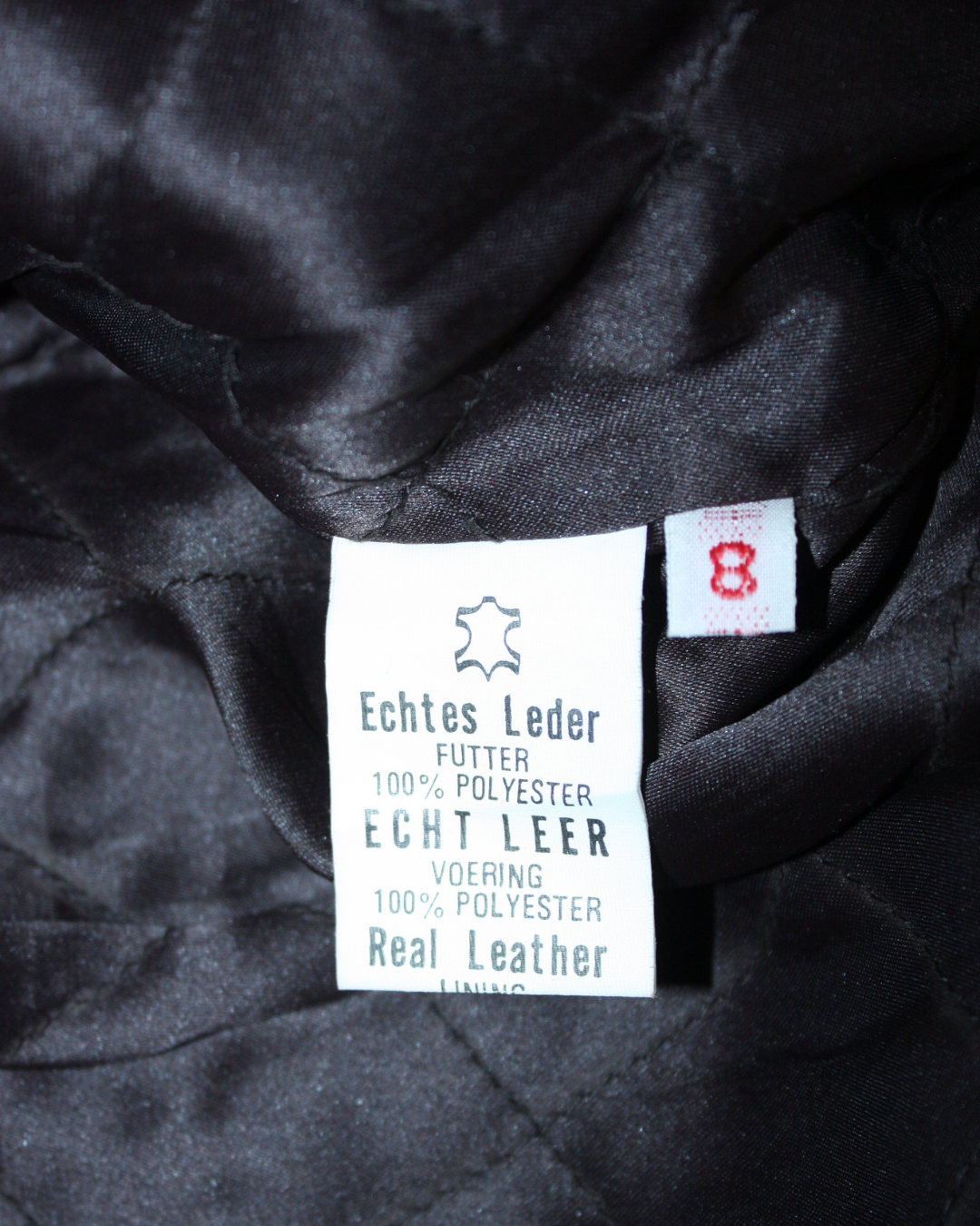 Veste en cuir marron 8 ans