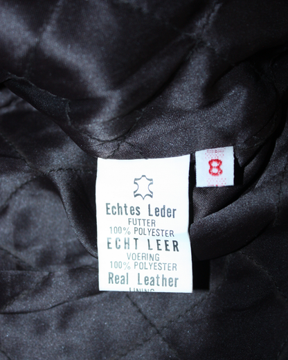 Veste en cuir marron 8 ans
