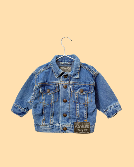 Veste en jean vintage 1990s white tab 6 mois