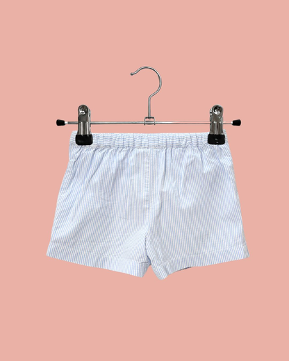 Short à rayures bleues 18 mois