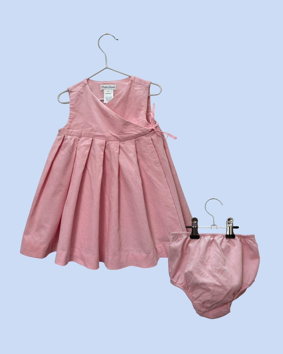 Robe rose et bloomer 9 mois