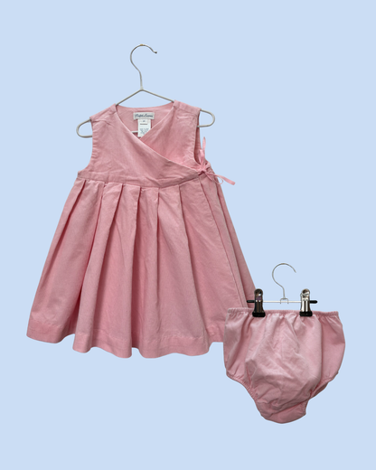 Robe rose et bloomer 9 mois