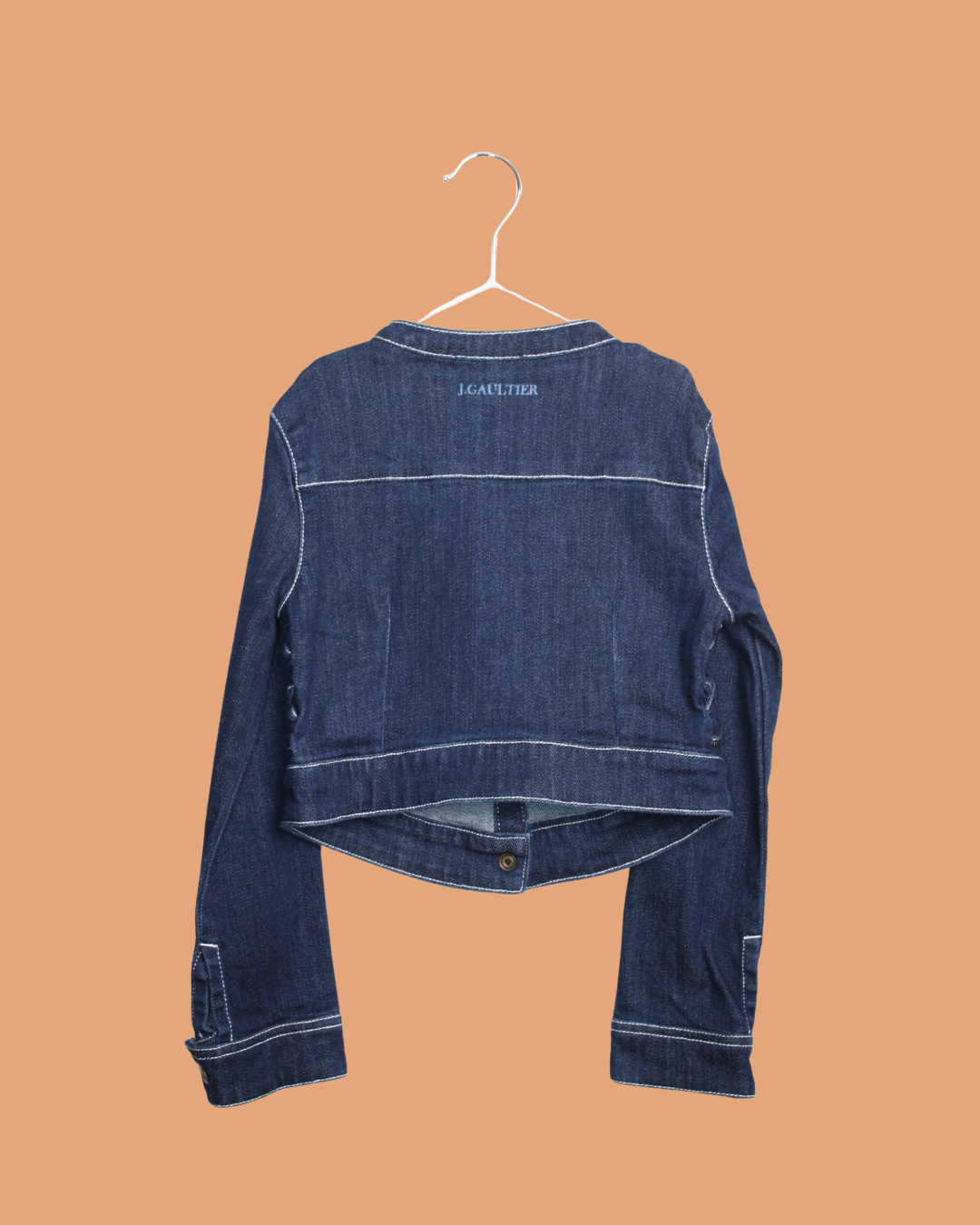 Veste en jean courte avec laçage 6 ans