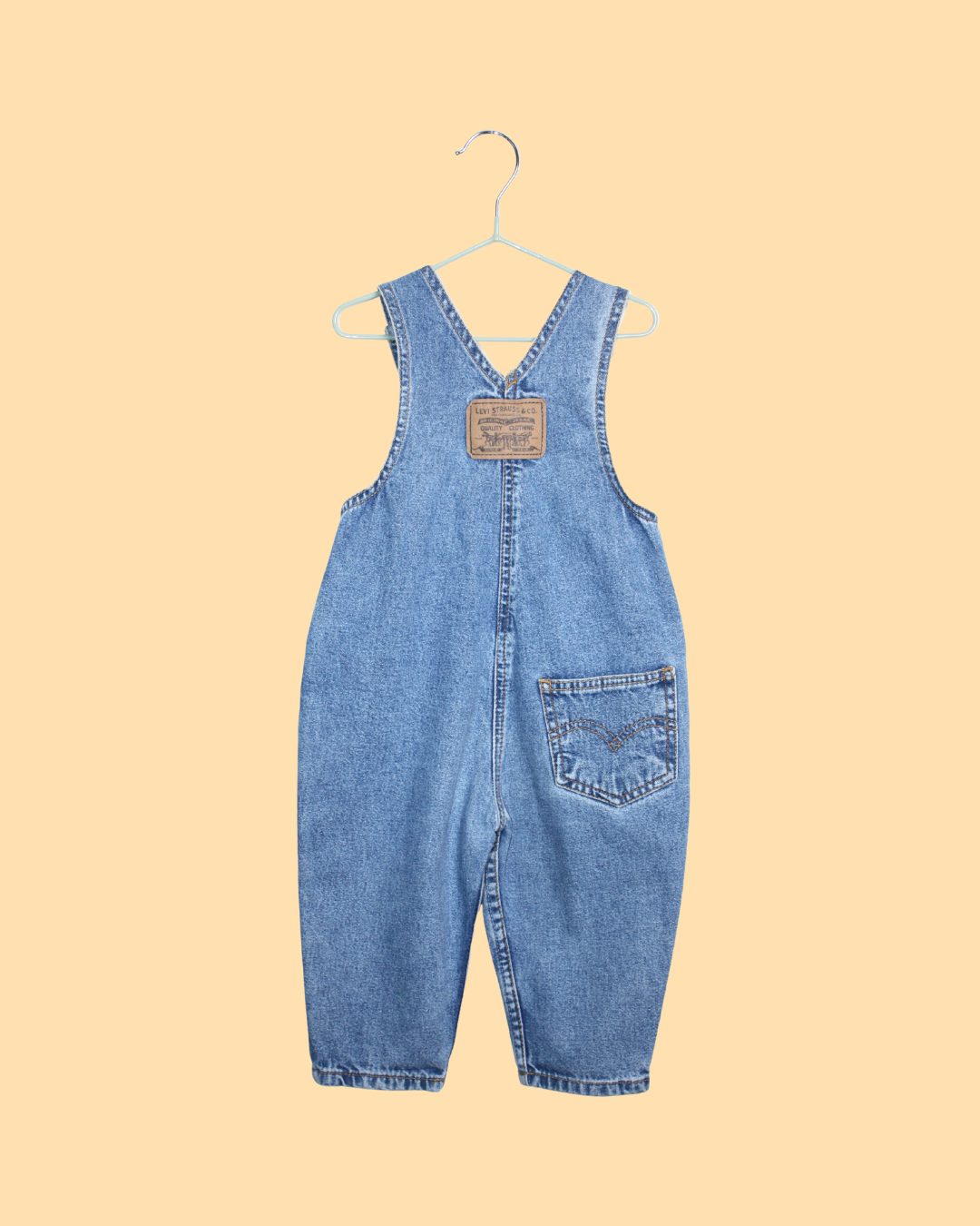 Salopette vintage en denim clair 70s rare 12 mois