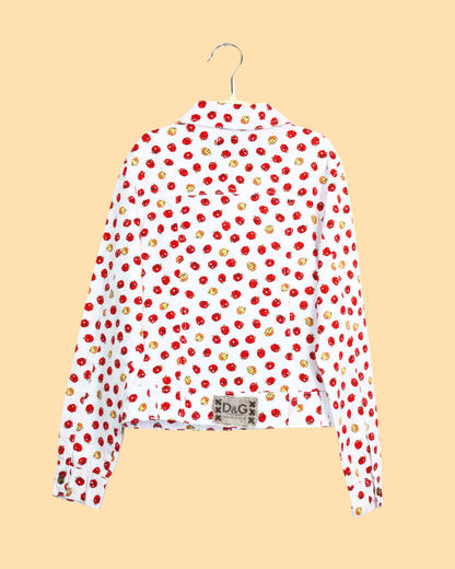 Veste imprimée coccinelles 8 ans