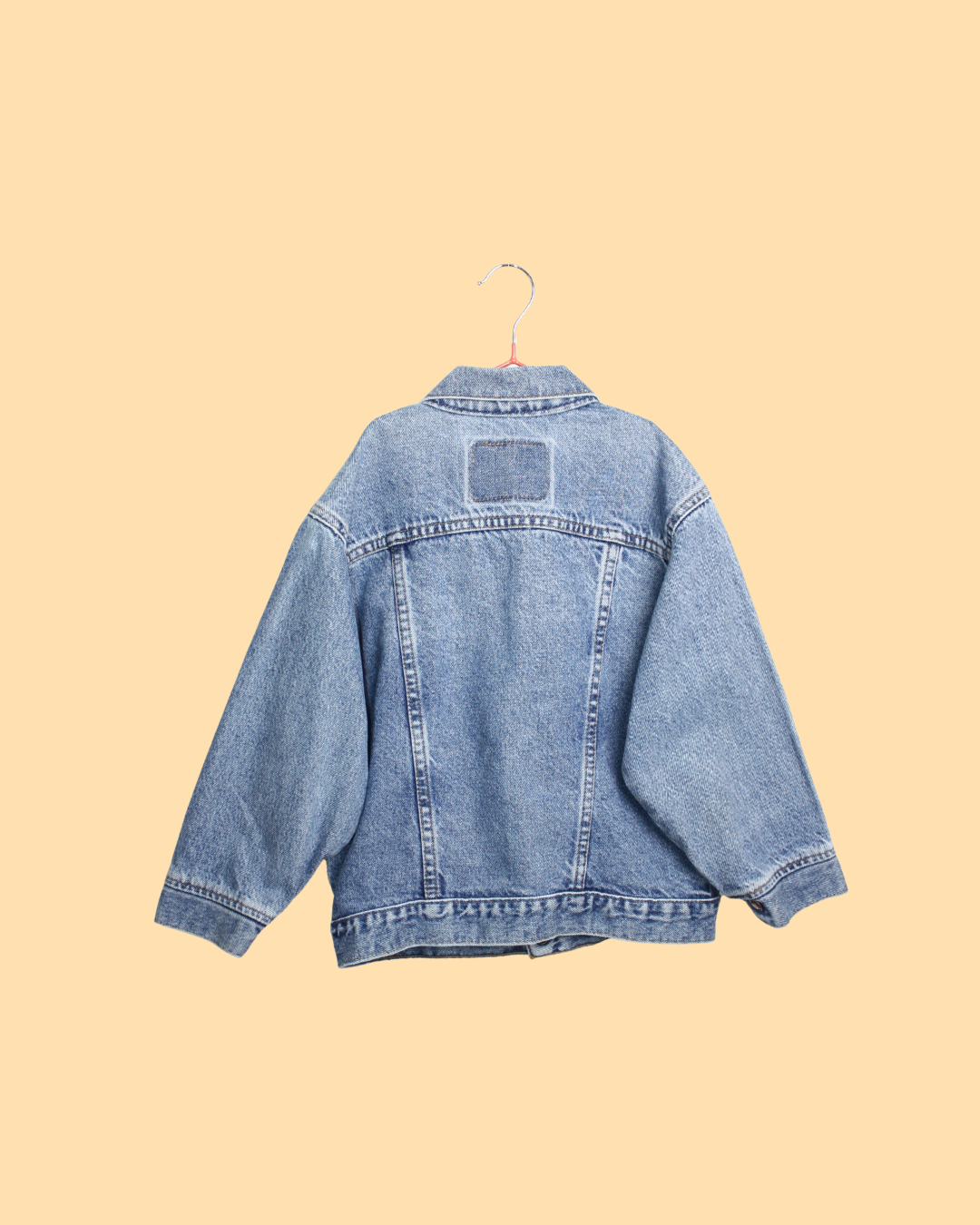 Veste en jean rare vintage 90s orange tab Made in USA 6 ans