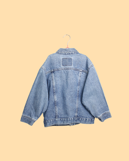 Veste en jean rare vintage 90s orange tab Made in USA 6 ans