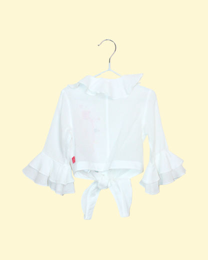 Boléro vintage Y2K à broderies et strass 2 ans
