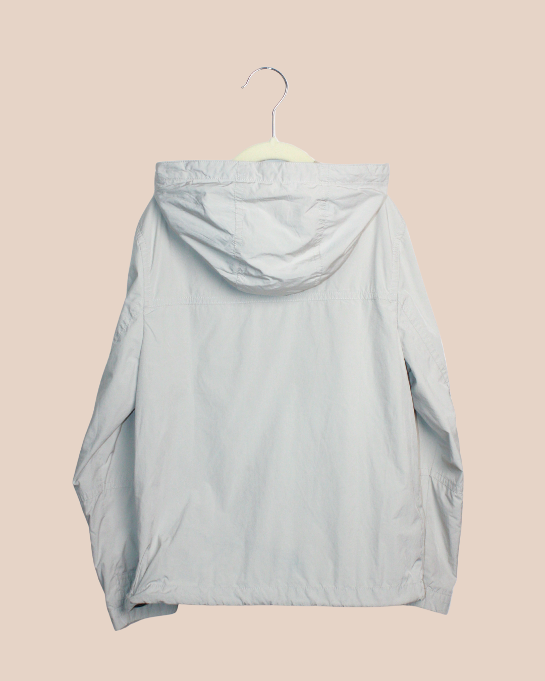 Blouson coupe-vent à capuche beige 8 ans