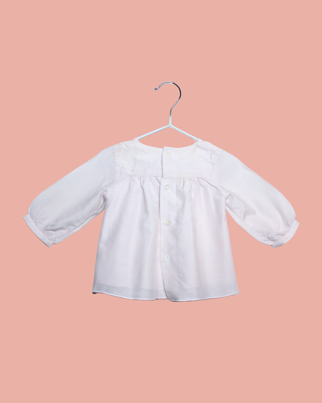 Robe rose en coton et soie 3 mois