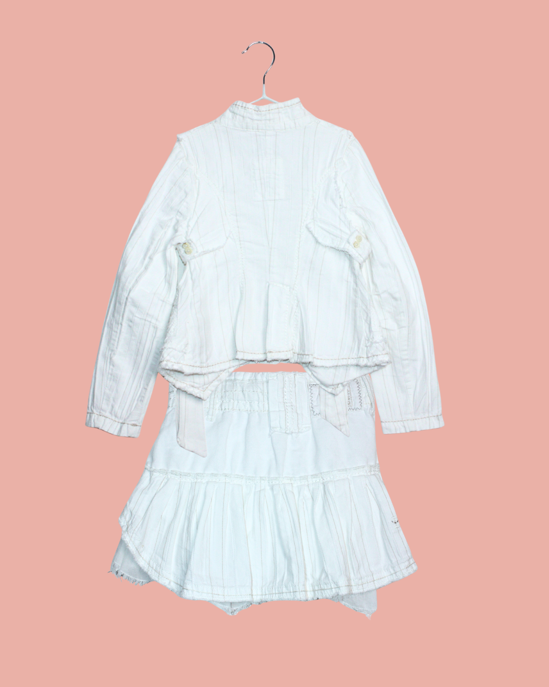 Ensemble blanc vintage Y2K 5 ans