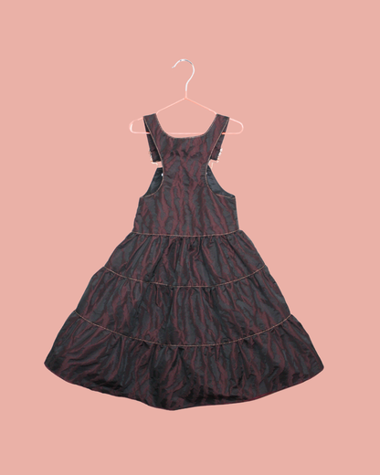 Robe salopette bordeaux 2 ans