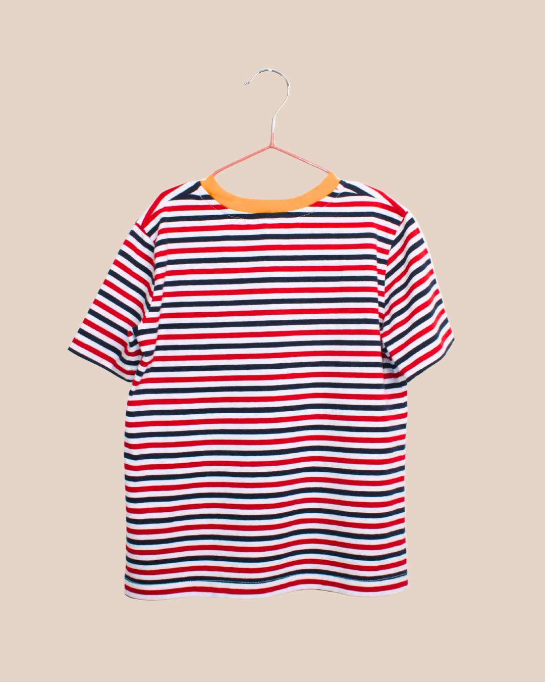 T-shirt rayé en coton avec broderie Sonia 6 ans