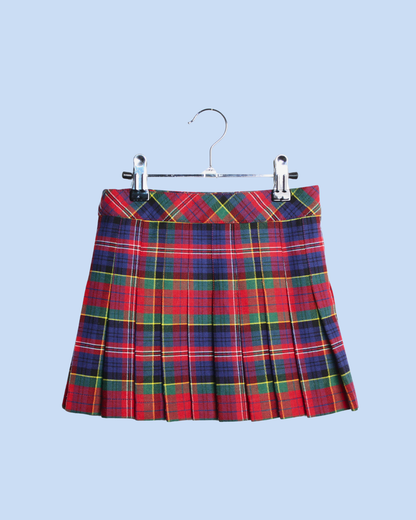 Jupe plissée en tartan 3 ans