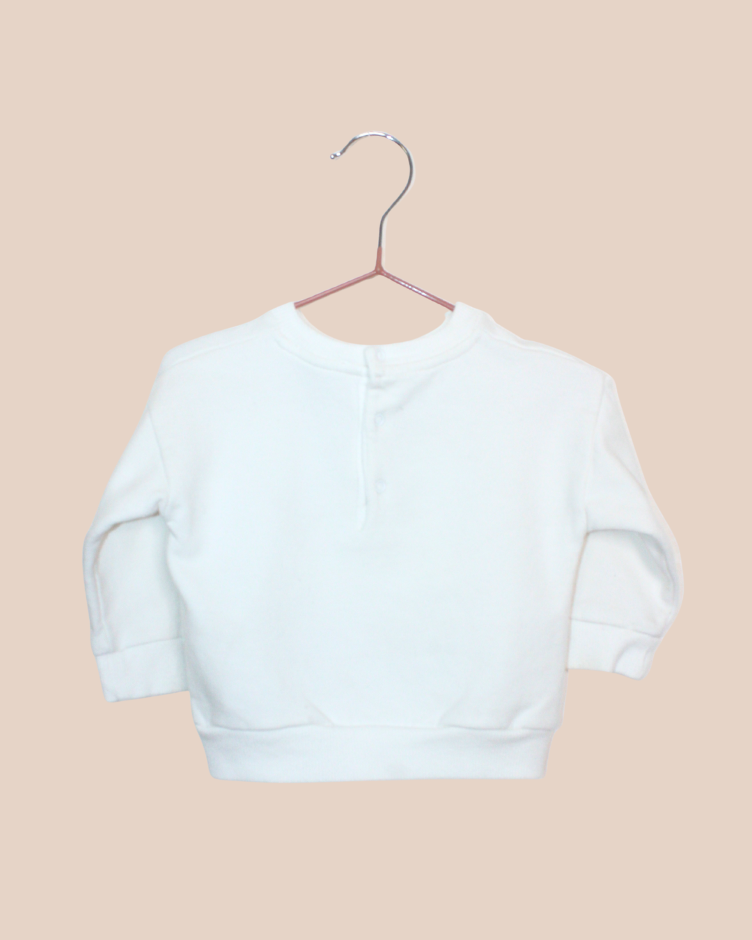 Sweatshirt blanc collection Toy 3 mois