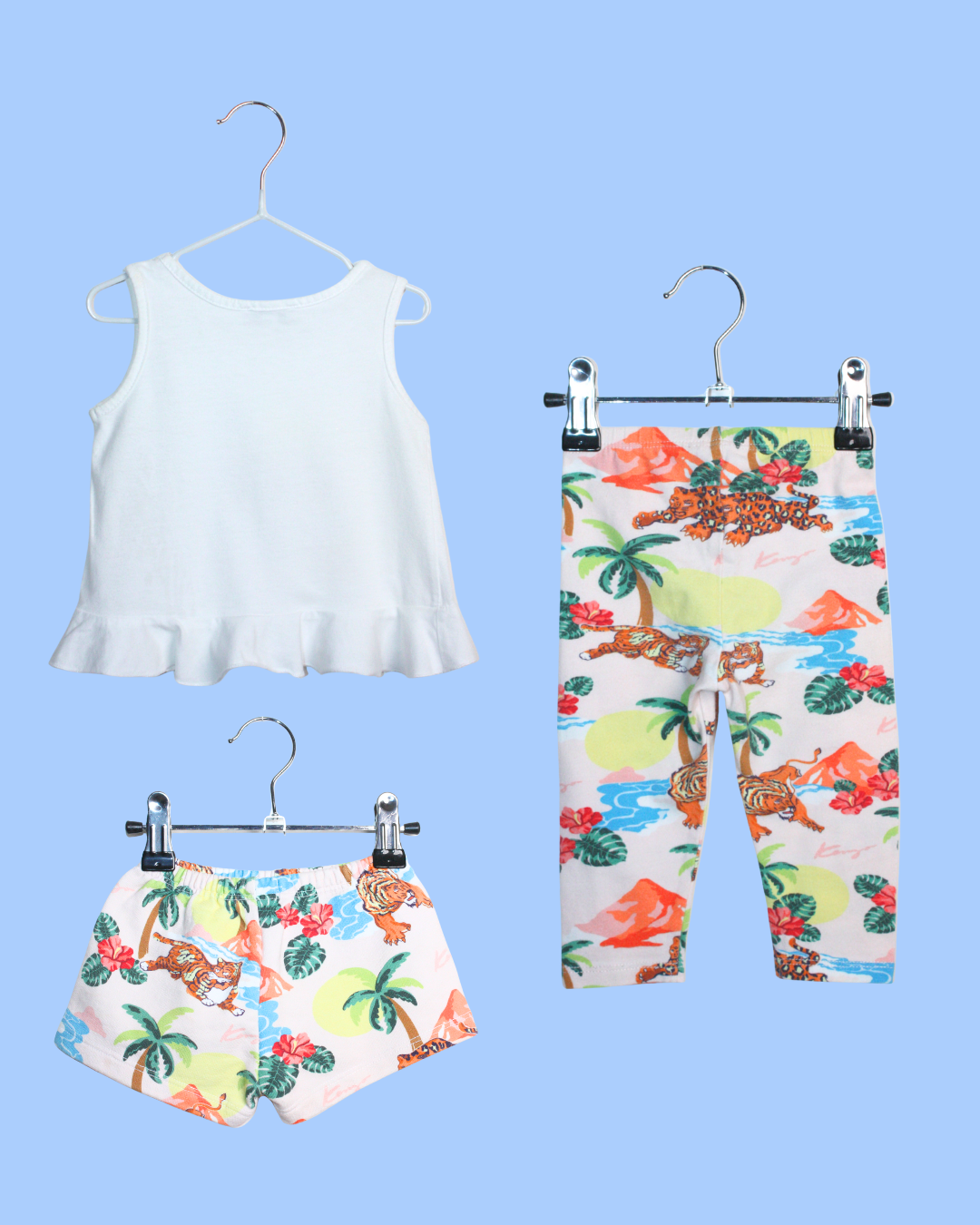 Ensemble en jersey à motif tigre 9 mois